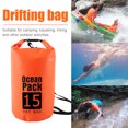 thumbnail image 6 of Niovtt Waterproof Dry Bag Pack Sack Swimming Kayaking River Trekking (15L Orange), 6 of 7