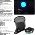 thumbnail image 3 of ZOUSSIQI Motorcycle Speedometer, 12V Universal Motorcycle Multi\u2011Functional Meter Tachometer Odometer Fuel Gauge Speedmeter(Black) CA919-35738, 3 of 9
