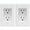 White, variant on TOPGREENER Recessed Outlet Receptacle, Tamper-Resistant Recessed Power Outlet for Wall Mounted TV, A/V Equipment, Artwork, & More, Standard Size 1-Gang, 15A 125V, TG15RD31-BK, Black