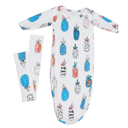 

Baby Sleeping Gown Baby Knotted Nightgown Skin Friendly With Head Band For Outings