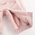 thumbnail image 5 of Baby Snowsuit Fleece Bear Ear Girl Romper Baby Outfits Warm Newborn Boy Clothes 0-3 Months, 5 of 6