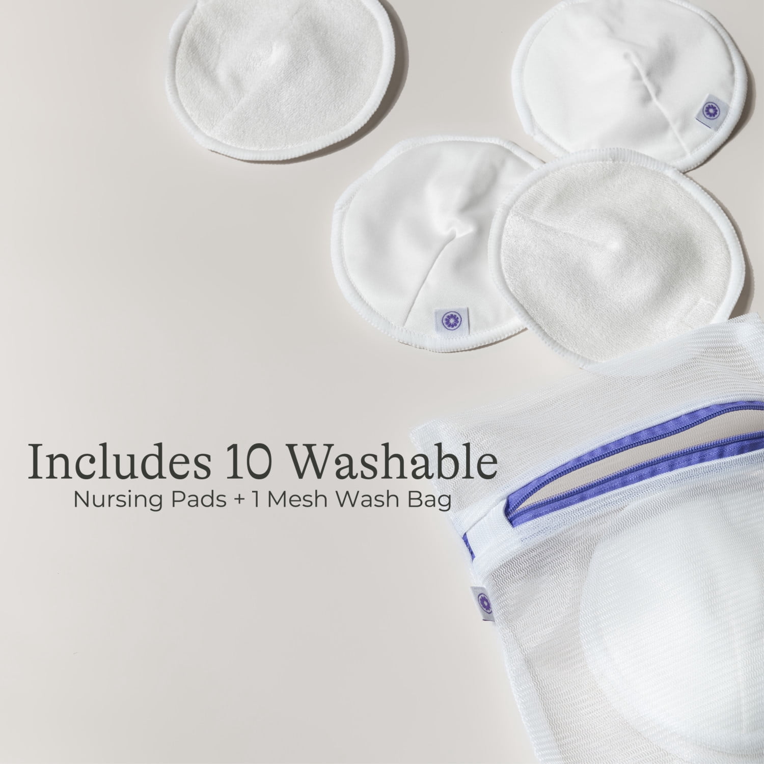 Lansinoh Washable Nursing Pads, 10 Count