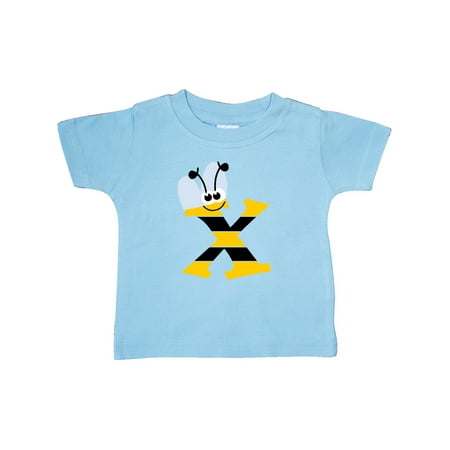 

Inktastic Cute Bee Initial X Gift Baby Boy or Baby Girl T-Shirt