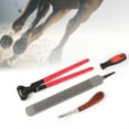 thumbnail image 1 of Horseshoe File Hoof Cutter Hoof Knife Professional Metal Shears for Trimming Horse Equine Farriers Handle Knife Tools with Humanized Design for Easier Maneuvering, 1 of 7