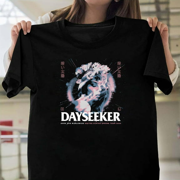 Dayseeker Dark Sun Spring 2024 Tour Graphic Unisex T-Shirt, Metalcore Band Fan Gift G0764, Up to Size 5XL