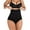 Black, variant on FANNYC Women's High-Waist Seamless Body Shaper Briefs Firm Control Tummy Thong Shapewear Panties Cincher Girdle Underwear Black Up To Size 3XL
