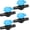 4P Valves, variant on 1/2 Inch Drip Irrigation Fittings, 12 Pcs Lock Barbed Tee for 1/2 In Vinyl Tubing, Drip Line Parts 3-Way Tees Irrigation Connectors for Drip Sprinkler Garden Lawn Watering Systems, Green