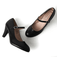 thumbnail image 4 of J. Adams Honey Jane Heels for Women – Round Toe indented Pumps Heels Shoes Stylish and Comfortable with Gentle Ankle Strap, 4 of 7