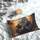 thumbnail image 5 of Fotbe Maple Leaf Meditating Squirrel Funda de Almohada Decorativa Estilo Occidental, Lujo en Algodón, Fundas para Almohadas King, Cojín Estampado para Decoración del Hogar-16"x24", 5 of 6