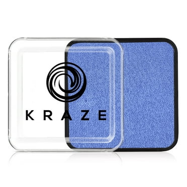 Kraze FX Square - Metallic Periwinkle Face Paint (25 gm) - Hypoallergenic, Non-Toxic, Water Activated Professional Face & Body Painting Makeup Supplies for Sensitive Skin, Kid Safe, Adults
