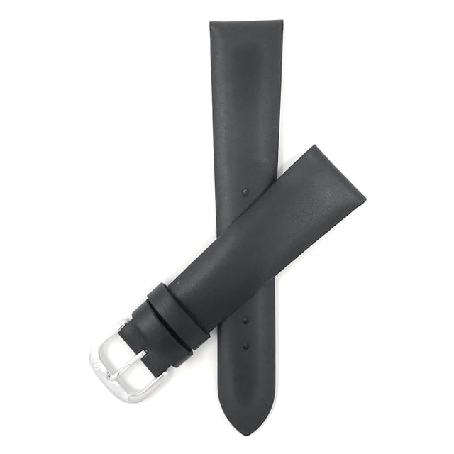 14mm Modern, Mat Finish, Genuine Leather Watch Band Strap