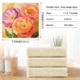 thumbnail image 6 of Yayeee 6 Pack Kitchen Dish Cloths Set for Washing Soft Drying Absorbent Microfiber Towels, Pink Abstract Floral, 6 of 9