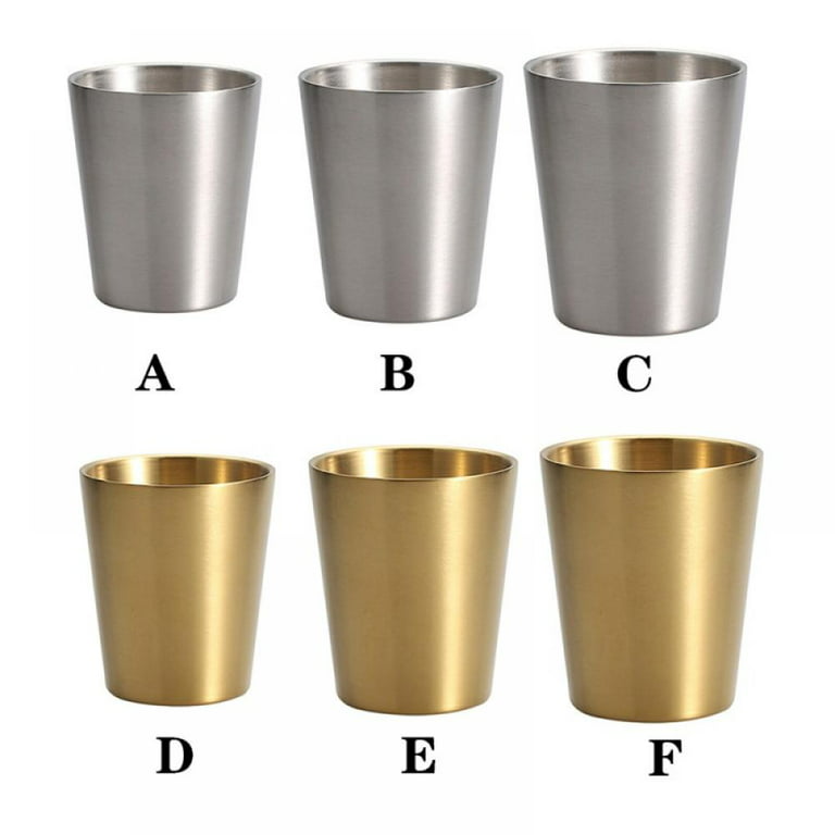 50 Pcs 8.8 Oz Stainless Steel Cups Bulk Small Metal Pint Cups Unbreakable  Drinking Glasses Reusable …See more 50 Pcs 8.8 Oz Stainless Steel Cups Bulk