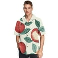 thumbnail image 6 of Ckdifva Red Yellow Apples Mens Button Down Short Sleeve Shirt Casual Shirts Beach Hawaiian Shirts, 6 of 8