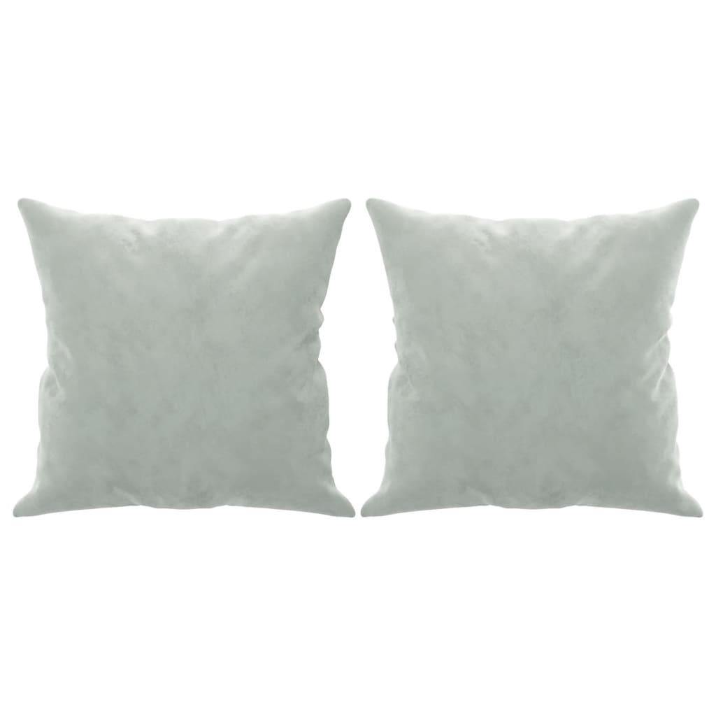 vidaXL 2-Seater Sofa with Throw Pillows Accent Loveseat for Living Room Velvet