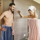 thumbnail image 4 of Bath Towel Super Absorbent Coral Fleece Towels Quick Dry Soft Luxury Hotel Spa Pool Gym Bathroom Accessories Warp Knitted High Density Polyester(27.5x 55.1in), 4 of 5