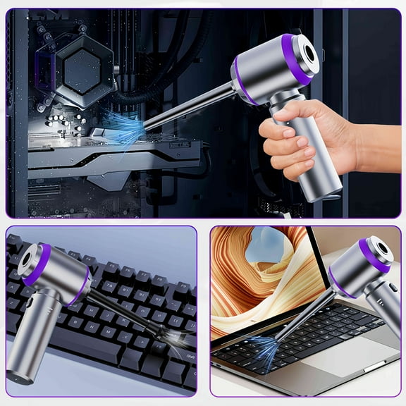 Portable Vacuum Cleaner 20000PA High Power Mini Vacuum Cleaner, 4 in 1 Compressor Blower and Pump Handheld Vacuum Cleaner for Car, Home, Office, Camping, Computer Keyboard Laptop Dust Removal Tools