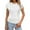 White, variant on Tittly T Shirts for Women Basic Tees Womens Summer Tops Trendy 2025 Ruched Cap Short Sleeve Tshirts Shirts Crew Neck T Shirts Fashion Tshirts Shirts Tops for Women Trendy Khaki L