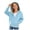 a108-Sky Blue, variant on KPOPLK Girls Zip Up Hoodies Teen Fleece Full-Zip Sweatshirts Jacket Casual Fall Hoodie with Pocket Black,Size 14-15 Years