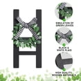 thumbnail image 6 of 2Pcs Wooden Farmhouse Window Tiered Tray Decoration Black & White Plaid Rustic Farmhouse Decor Cathedral Arch Window Sign Shelf Spring Summer Stand Display Photo Prop, 6 of 7