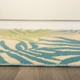 thumbnail image 3 of World Rug Gallery Floral Modern Reversible Plastic Indoor and Outdoor Picnic Mat, Camping Rug, RV Rug - GREEN 7'10"X10', 3 of 9