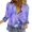 506_Purple, variant on Button Up Shirts Women Womens V Neck Roll Up Sleeve Down Blouses Tops White Spring Tops XL