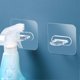 thumbnail image 4 of 4 Pcs Spray Bottle Holder Space Saving Wall Mounted Adhesive Bottle Hook Shower Curtain Rod Holder, 4 of 4