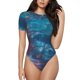 thumbnail image 1 of Fotbe Abstract Colorful Art Supplies Body de Mujer con Cuello Redondo y Mangas Cortas, Sin Mangas Ajustado, Suave, Cómodo y Básico-Medium, 1 of 7