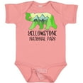 thumbnail image 3 of Inktastic Yellowstone National Park Mountains and Bear Shape Boys or Girls Baby Bodysuit, 3 of 5