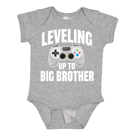 

Inktastic Leveling Up to Big Brother Gift Baby Boy Bodysuit