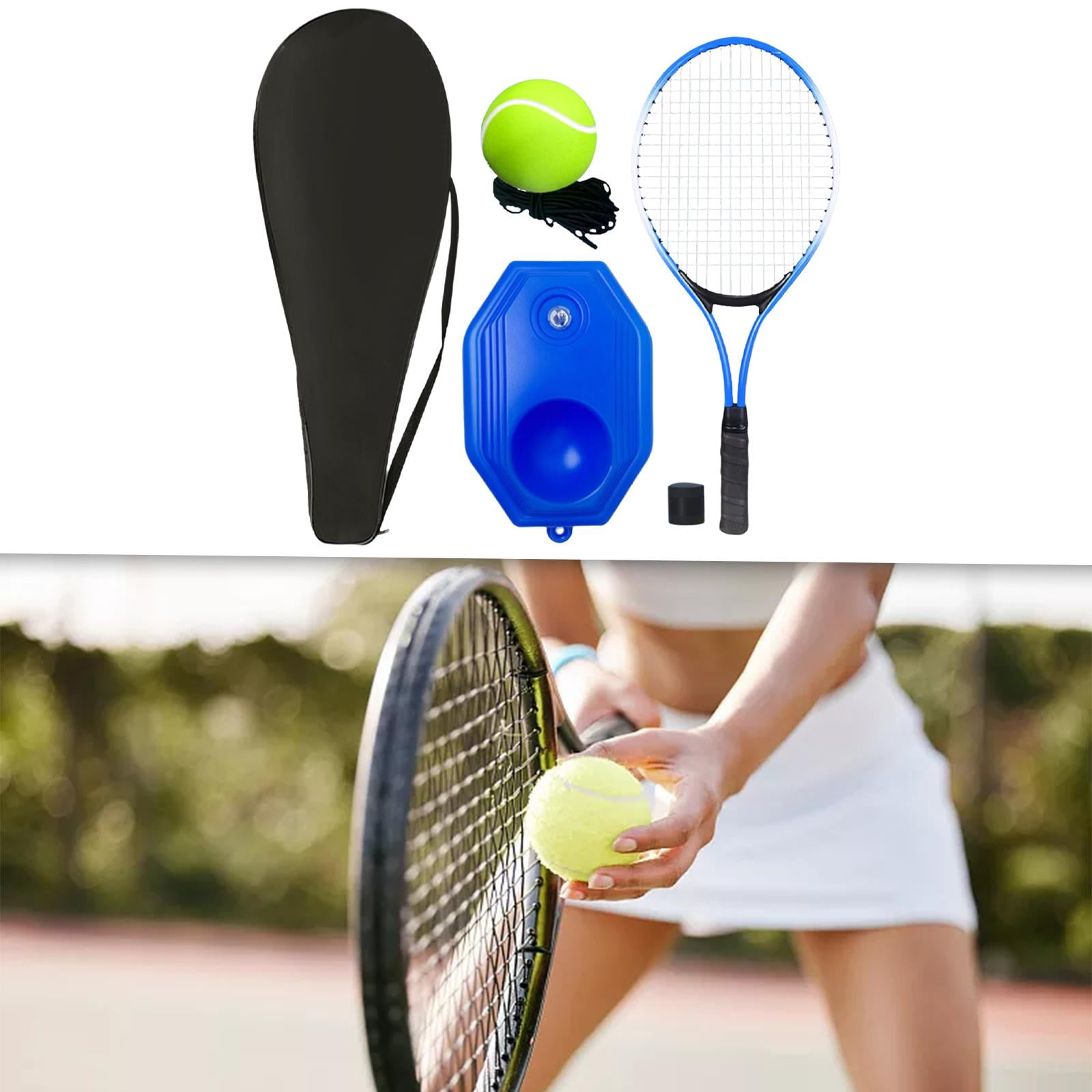 Baoblaze Solo Tennis Solo Tennis Training Tool for Women Men Adults Beginners Blue Racket
