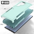 thumbnail image 4 of for Samsung Galaxy S22 Ultra Case: Dual Layer Protective Heavy Duty Cell Phone Cover Shockproof Rugged with Screen Protector - Military Protection Bumper Tough - Samsung Galaxy S22 Ultra 5G, Green, 4 of 16