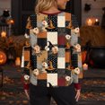 thumbnail image 5 of IYYVV Halloween Sweaters for Women Button Knit Cardigan Long Sleeve Ghost Graphic Cute Spooky Fall Winter Trendy Tops 2026 Wine XL, 5 of 5