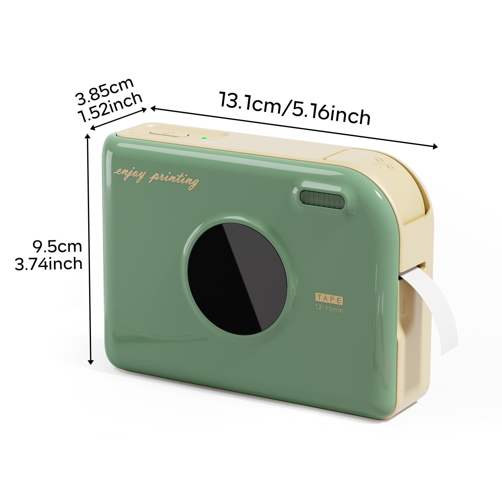 Phomemo A30 Half-Inch Ribbon Label Maker, for Mother's Day Gift Tags & Clothing Tags, Thermal Transfer Bluetooth Portable Mini Label Printer, Rechargeable Sticker Printer