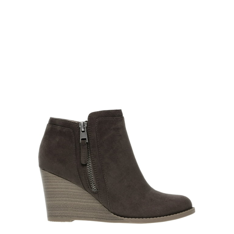 Time and tru women's wedge boot clearance