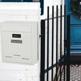 thumbnail image 3 of GROWTH TANK Large Wall Mount Mailbox W/Code Lock Postbox Letter Box External for Front Door, White1, 3 of 9