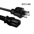 thumbnail image 4 of FITE ON Compatible AC Power Cord Replacement for Korg Pro Arranger T2 / EXT2 Music Workstation 61 Key Keyboard, 4 of 7