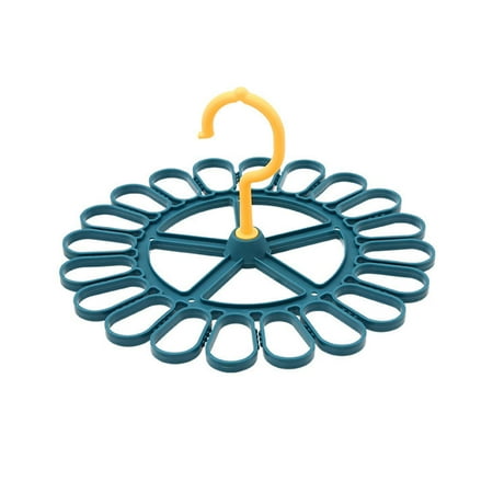 

CHAOMA Round Drying Rack 2pcs Rotatable Round Gear 20 Clips Closet Underwear Bra