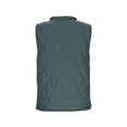 thumbnail image 4 of thefmos Women Plus Size Fall Winter Sleeveless Zipper Vest Casual Warm Basic Outerwear Solid Color Packable Vest with Pockets for Travel Vacation, Gray 3XL, 4 of 9