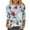Multicolor#04, variant on JTZGDY Womens 3/4 Sleeve Tops Dressy Casual Floral Printed Summer Oversized Crewneck Tunic Blouse Lightweight Relaxed Fit Cozy Pullover T-Shirts Multicolor#01 M