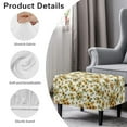 thumbnail image 6 of Xoenoiee Sunflower Bee Print Stretch Ottoman Cover Ottoman Slipcovers Rectangle Footstool Cover Printed Footstool Cover Ottoman Footrest Covers Rectangular Storage Stool Cover, Small, 6 of 7