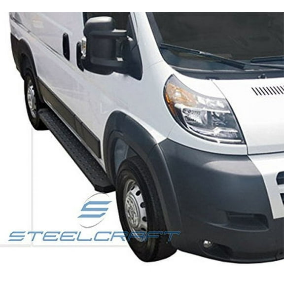 Steelcraft 600-04700 2003-2015 CHEVY EXPRESS / GMC SAVANNA 1500/2500/3500 VAN UTILITY (FULL SIZE) RUNNING BOARDS BLK Side Step Nerf Bar