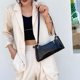 thumbnail image 1 of Bolsa Moda Alligator PU bolso portátil mujeres bolsos de hombro sólidos (negro) JShteea Para Estrenar, 1 of 9