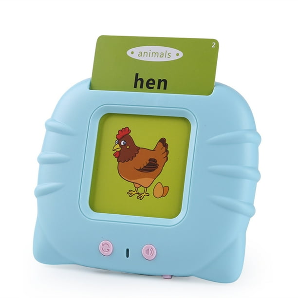 Btafrte Audible Learning Cards Audio Books Flashcards Regalos Cumpleaños para (Azul)