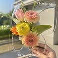 thumbnail image 3 of Butterfly Acrylic Vase, Transparent Flower Holder With Unique Design, Modern Tabletop Decor For Home Office Desk, 6 Inch Height, Elegant Centerpiece For Living Room Or Bedroom, 3 of 7