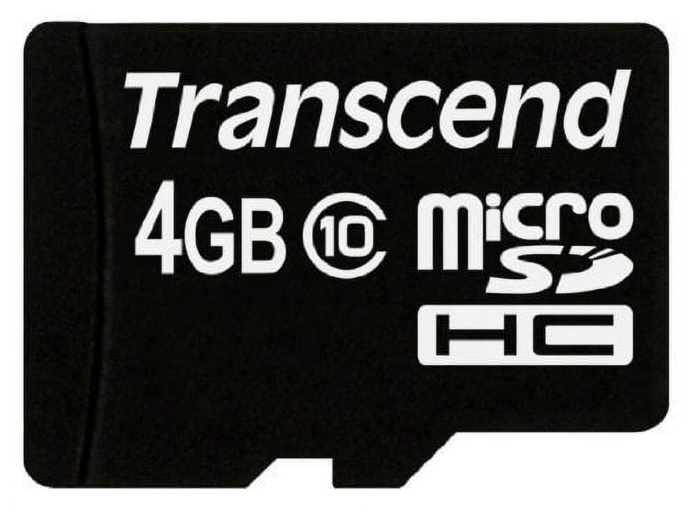 Transcend 4GB Micro SDHC Flash Memory Card with Adapter