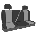 thumbnail image 3 of 2004-2008 Ford F-150|Lincoln Mark LT Rear Row Solid Back & 60/40 Cushion Charcoal Insert and Trim DuraPlus Custom Seat Cover, 3 of 3