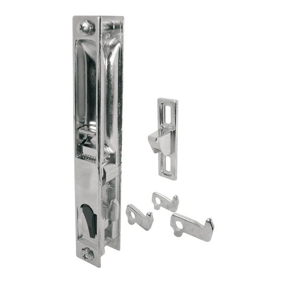 Diecast Non-Keyed Patio Sliding Door Handle Set for 1 in. to 1-1/8 in. Thick Sliding Glass Doors, Chrome (Single Pack)