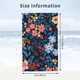 thumbnail image 4 of Floral 10 Large Beach Towel - Plush Thick Cotton Pool Towel, Adult Beach Towels, 4 of 17