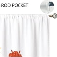 thumbnail image 5 of Red Boho Floral Small Kitchen Curtains Watercolor Flower Window Treatment Plant Bohemian Wildflower Rod Pocket Cafe Short Window Curtains for Bathroom Room Tier Treatment Drapes 27.5x39 inch, 5 of 7